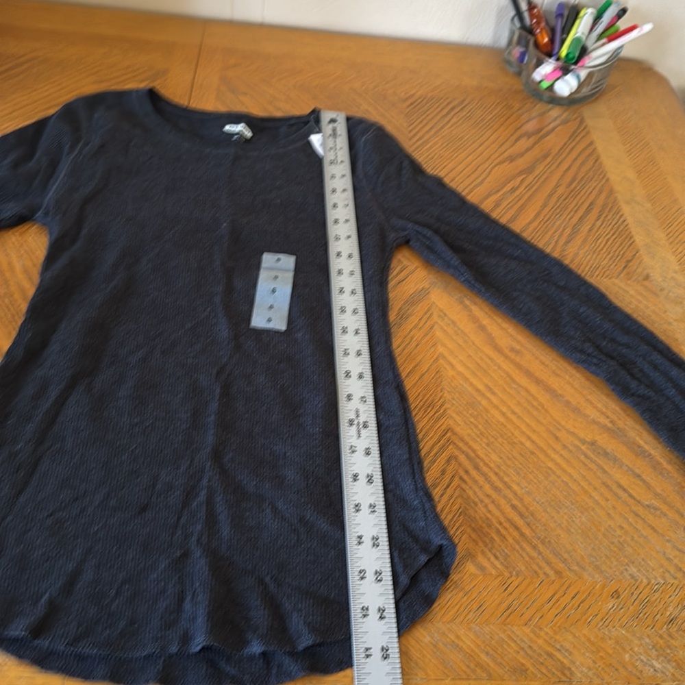 Dark Grey Long Sleeve Top - Picture 6 of 9